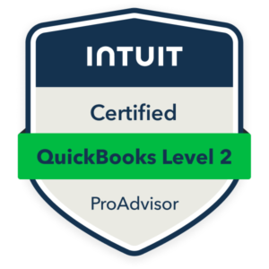 Intuit QuickBooks ProAdvisor Level 2 Certified.